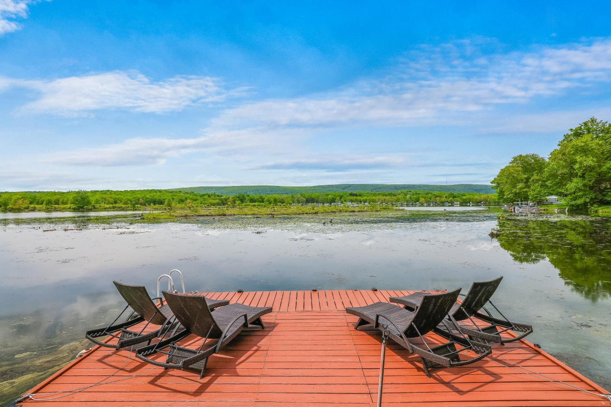 Lakefront A-Frame, Dock, Kayaks, Fireplace, Games Lake Ariel Esterno foto