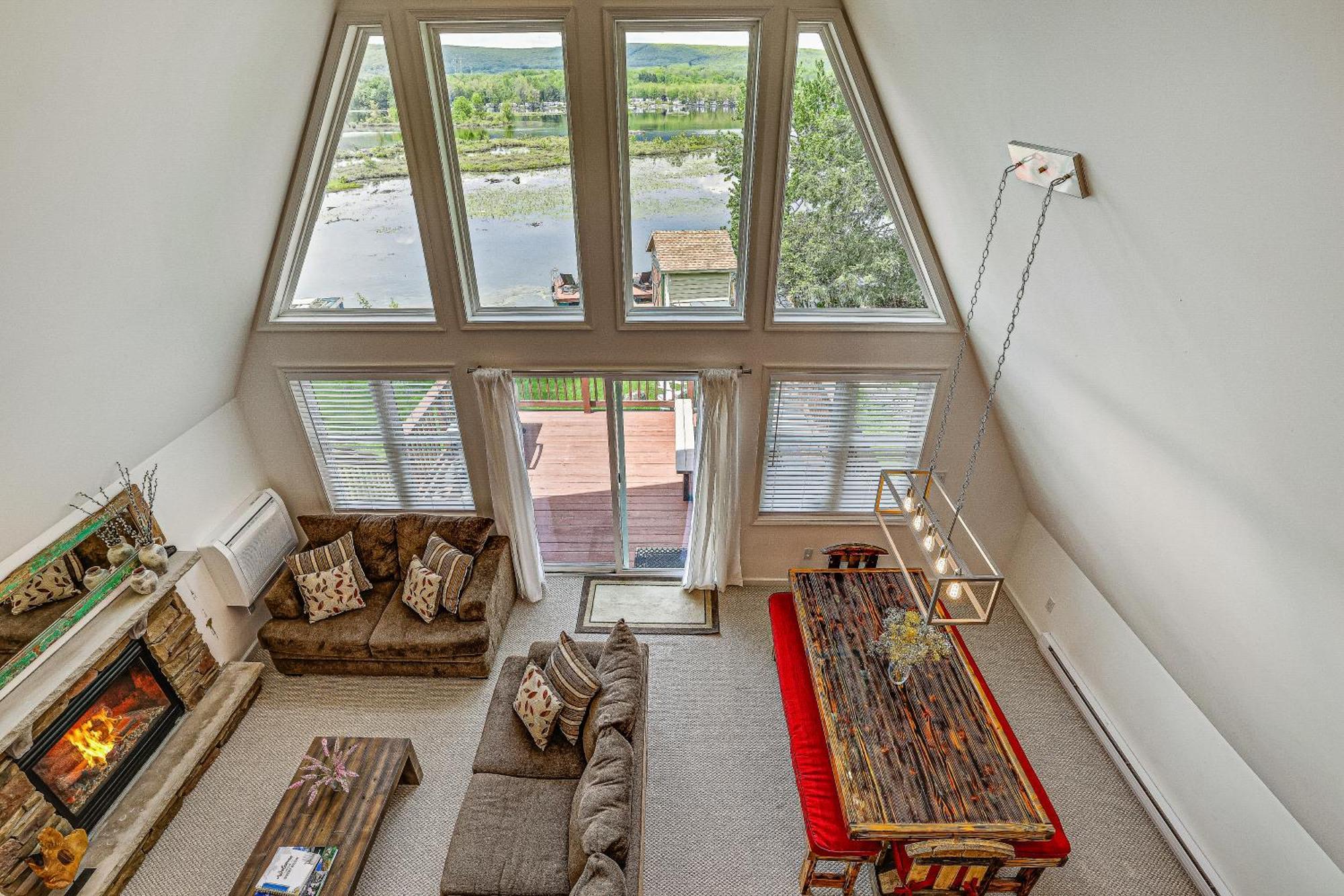 Lakefront A-Frame, Dock, Kayaks, Fireplace, Games Lake Ariel Esterno foto
