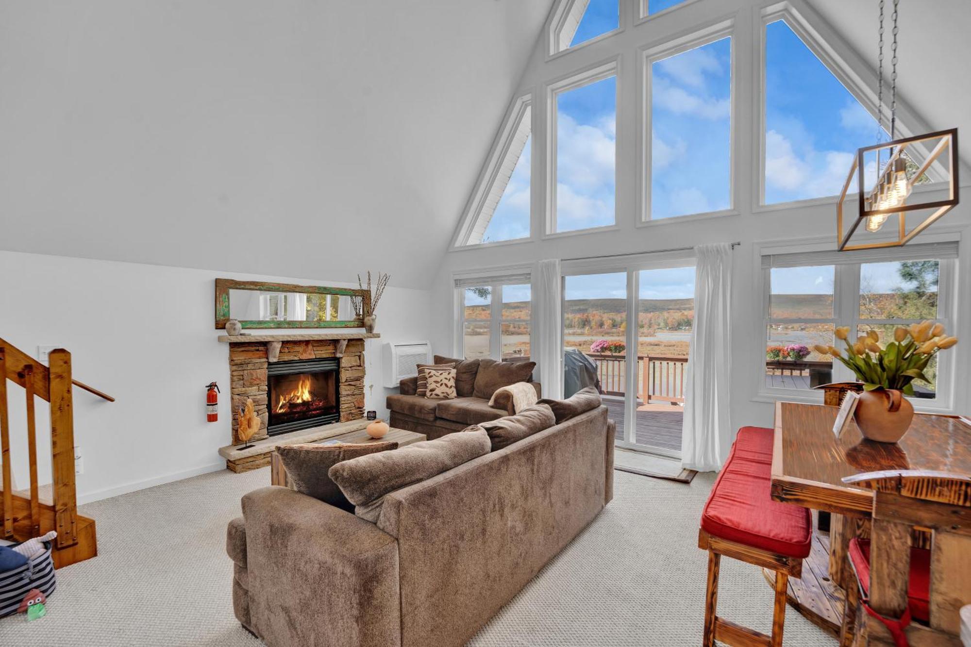 Lakefront A-Frame, Dock, Kayaks, Fireplace, Games Lake Ariel Esterno foto