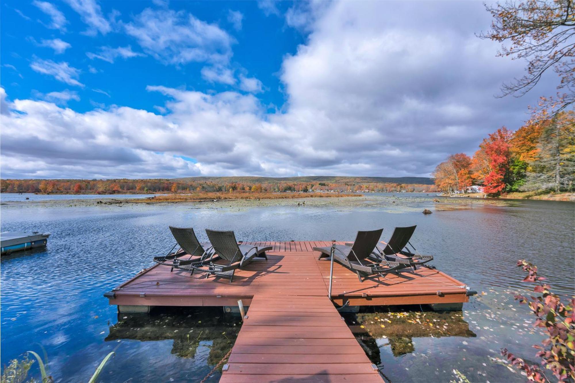 Lakefront A-Frame, Dock, Kayaks, Fireplace, Games Lake Ariel Esterno foto